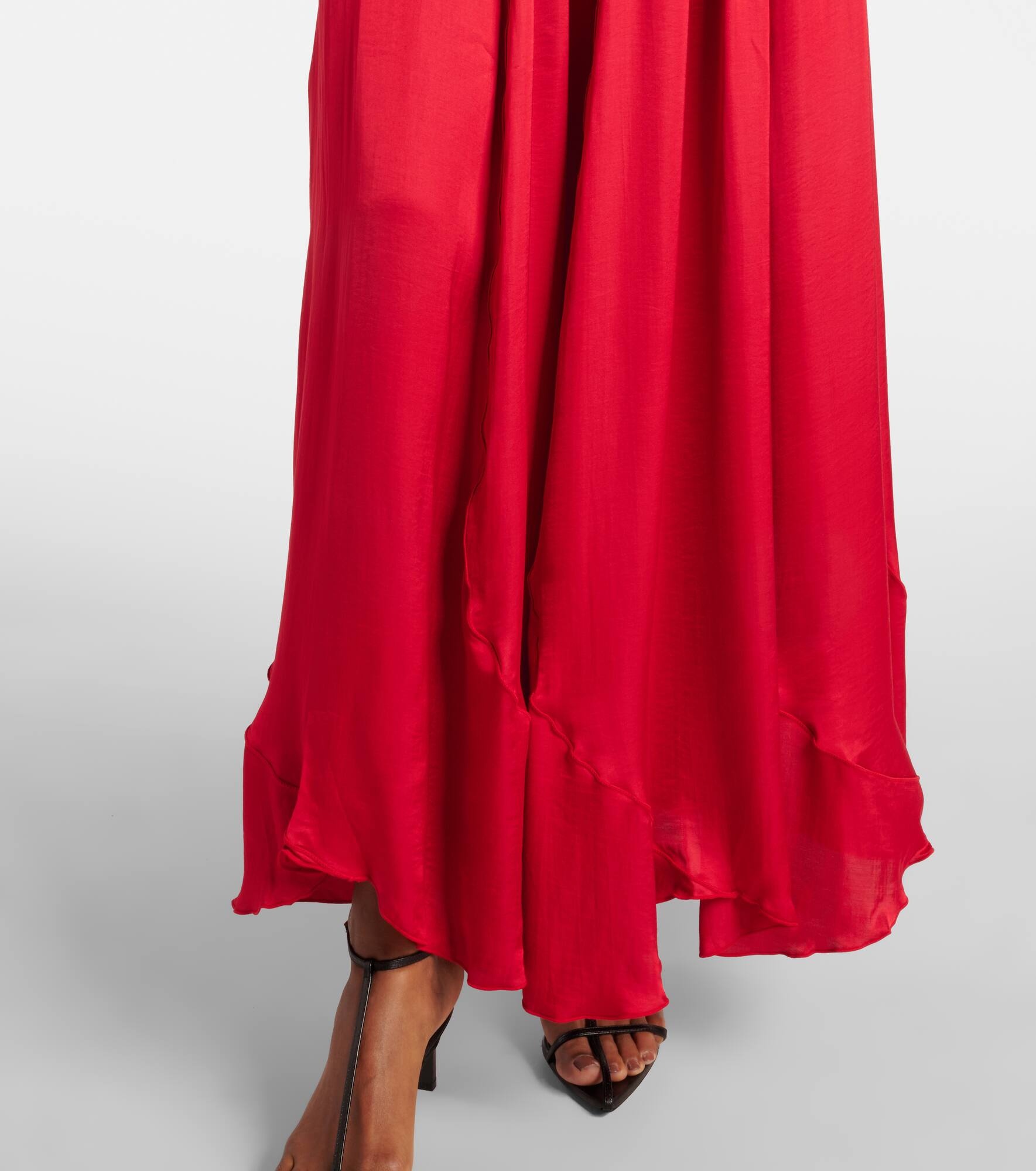 Nina satin maxi dress - 6
