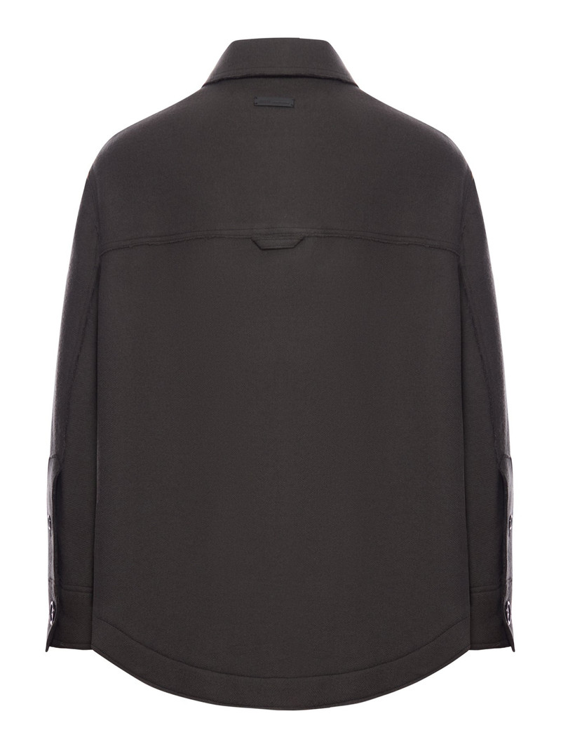 AMI Paris WOOL GABARDINE OVERSHIRT outlook