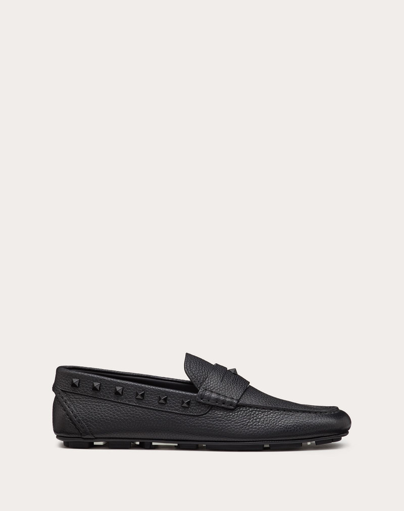 ALCE PRINT STUDDED CALFSKIN DRIVER 1