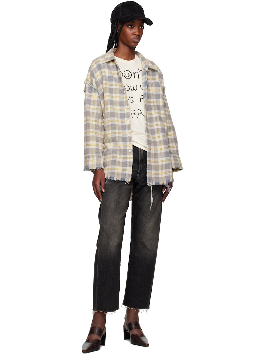 Black Straight-Leg Boyfriend Jeans - 4