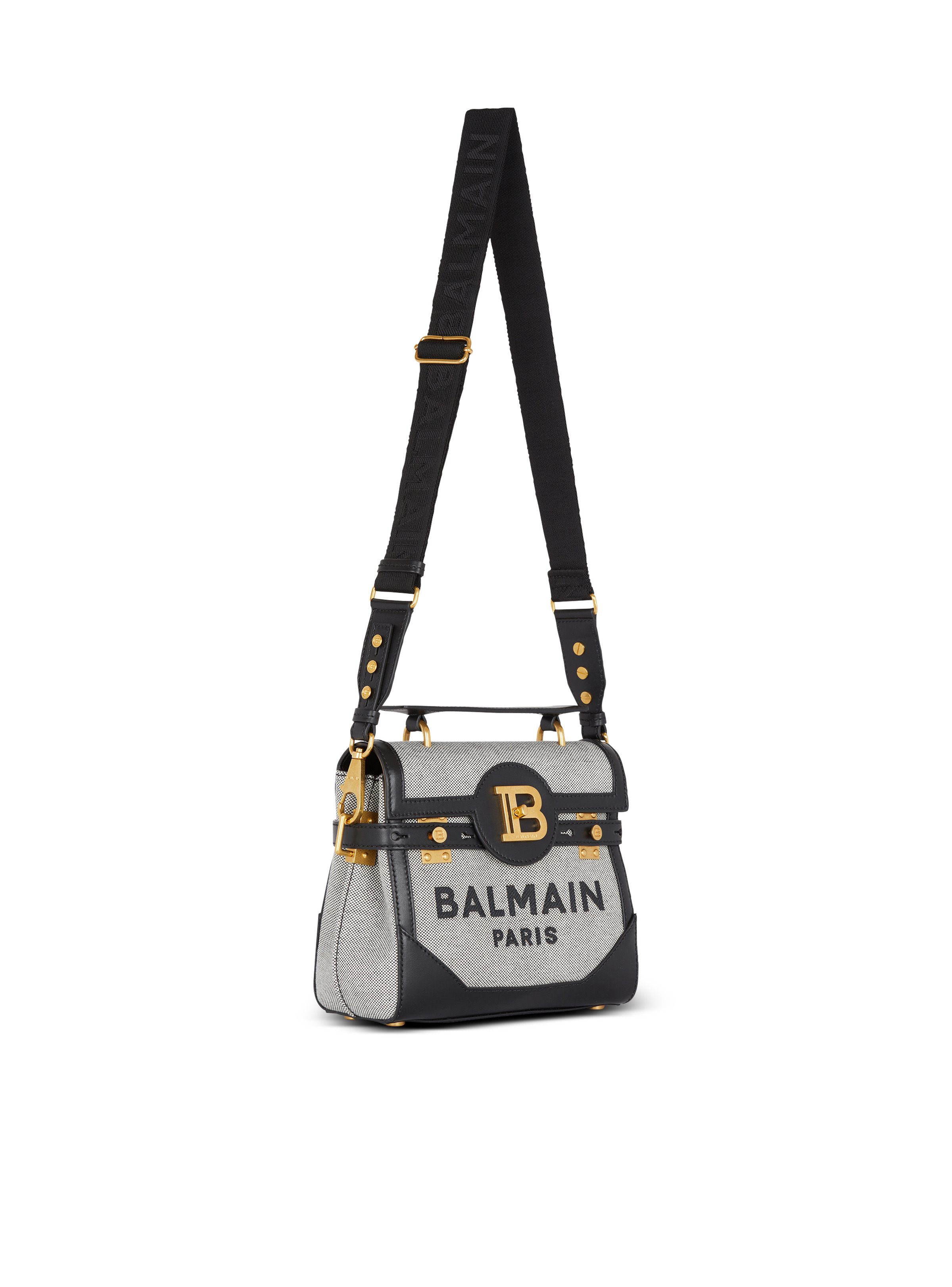 B-Buzz 23 canvas and leather bag 3