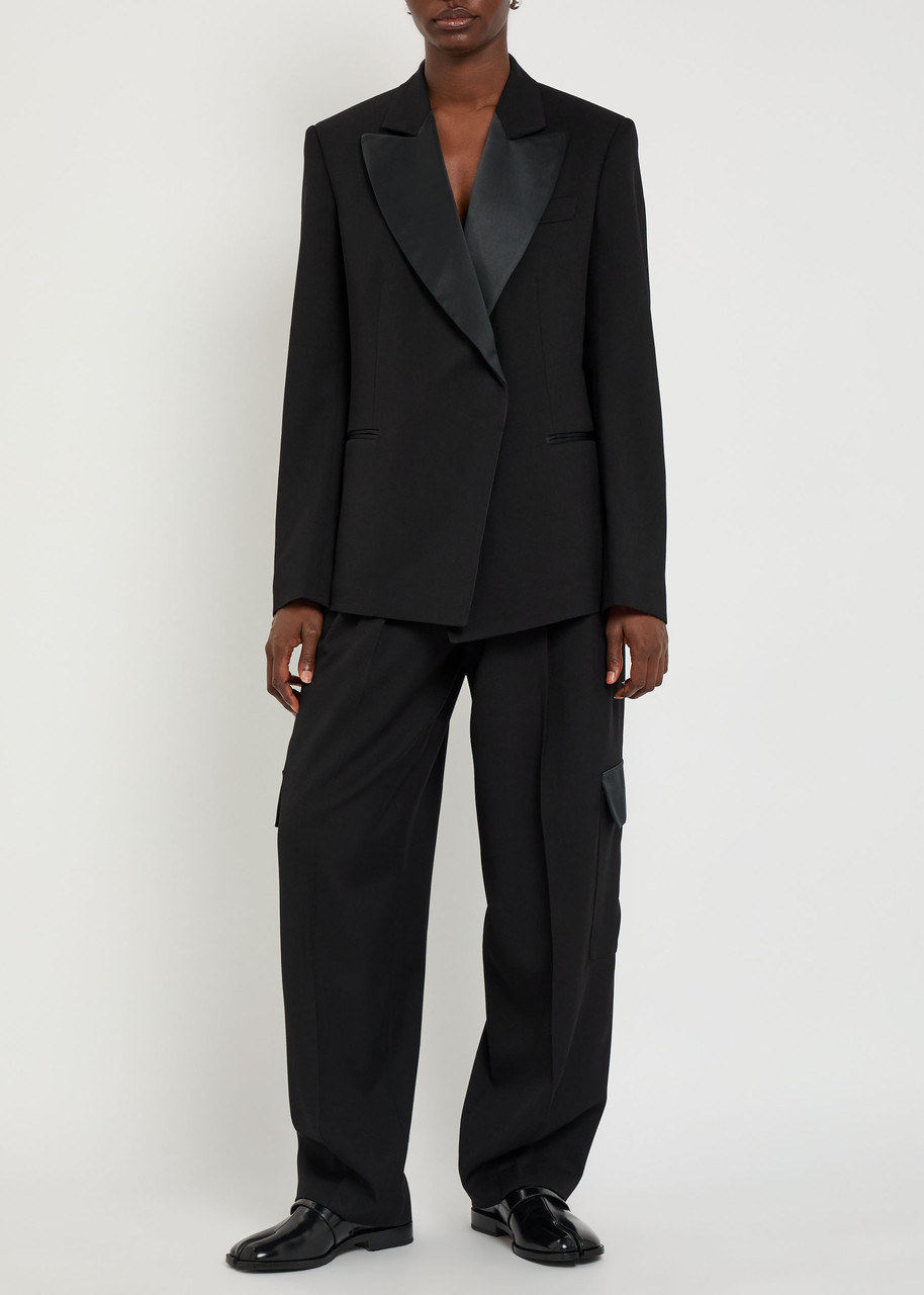 Wales Bonner Reverb Pleated Wool Gabardine Trousers - 4