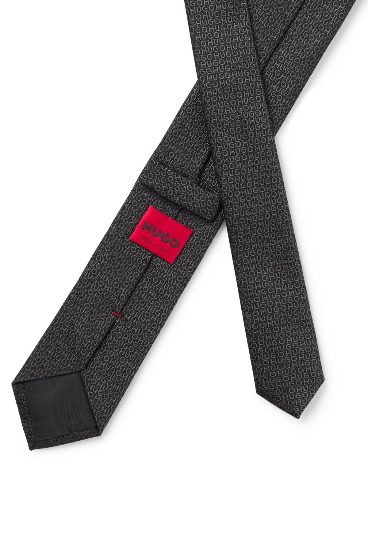 LOGO-JACQUARD TIE IN SILK - 5