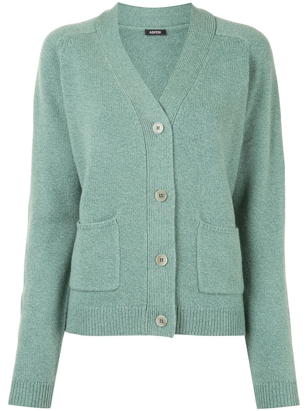 V-neck extra fine knit cardigan - 1