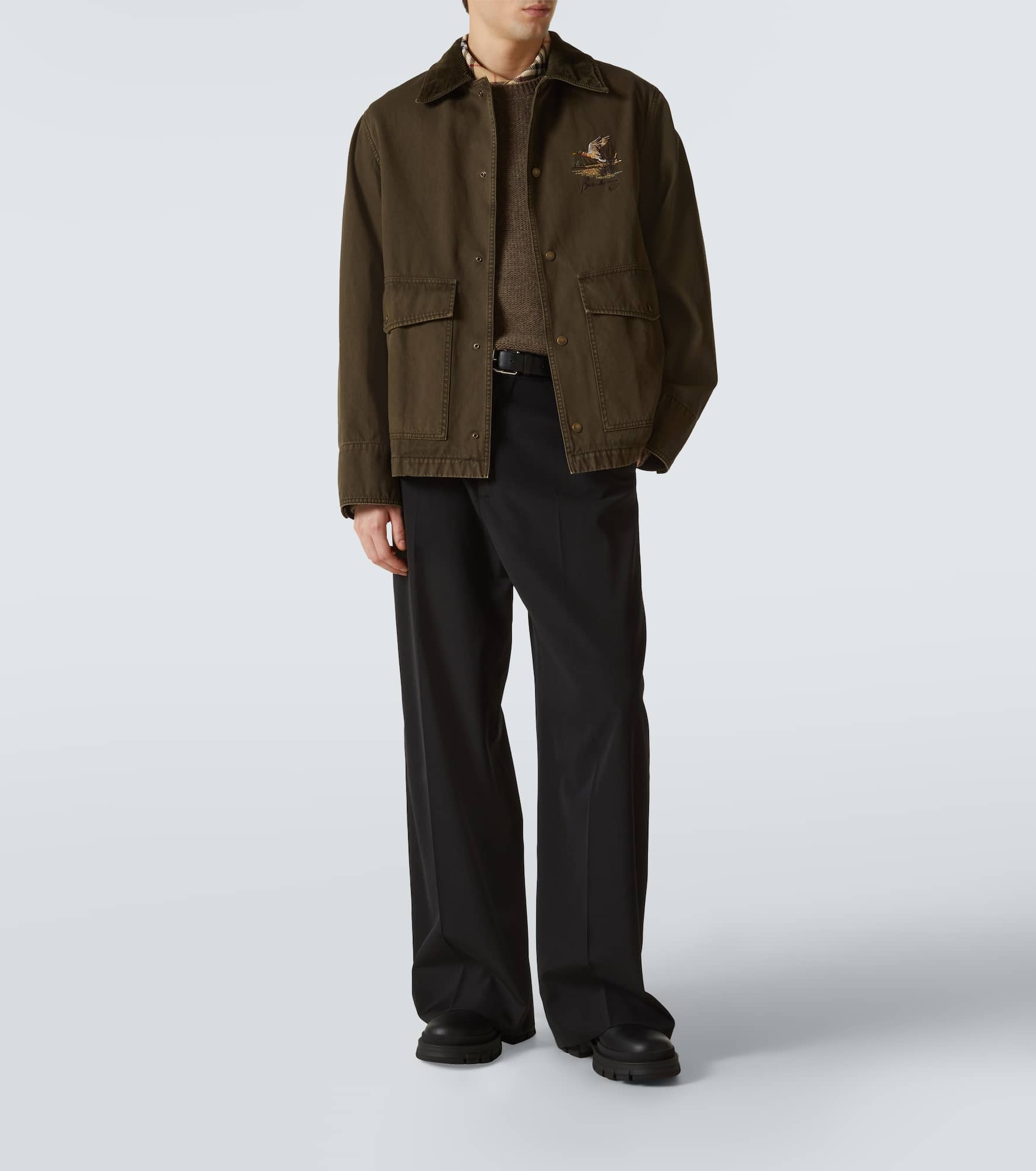 Quilted cropped cotton field jacket - 2