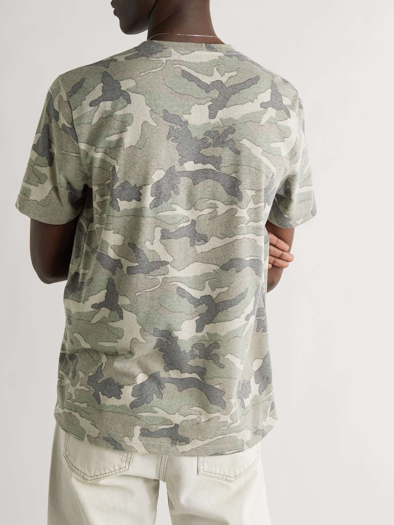 Camouflage-Print Cotton-Blend Jersey T-Shirt - 4