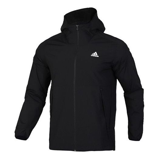 adidas Trench Coat Eh3770 Black Coat Hooded Jacket EH3770 - 1