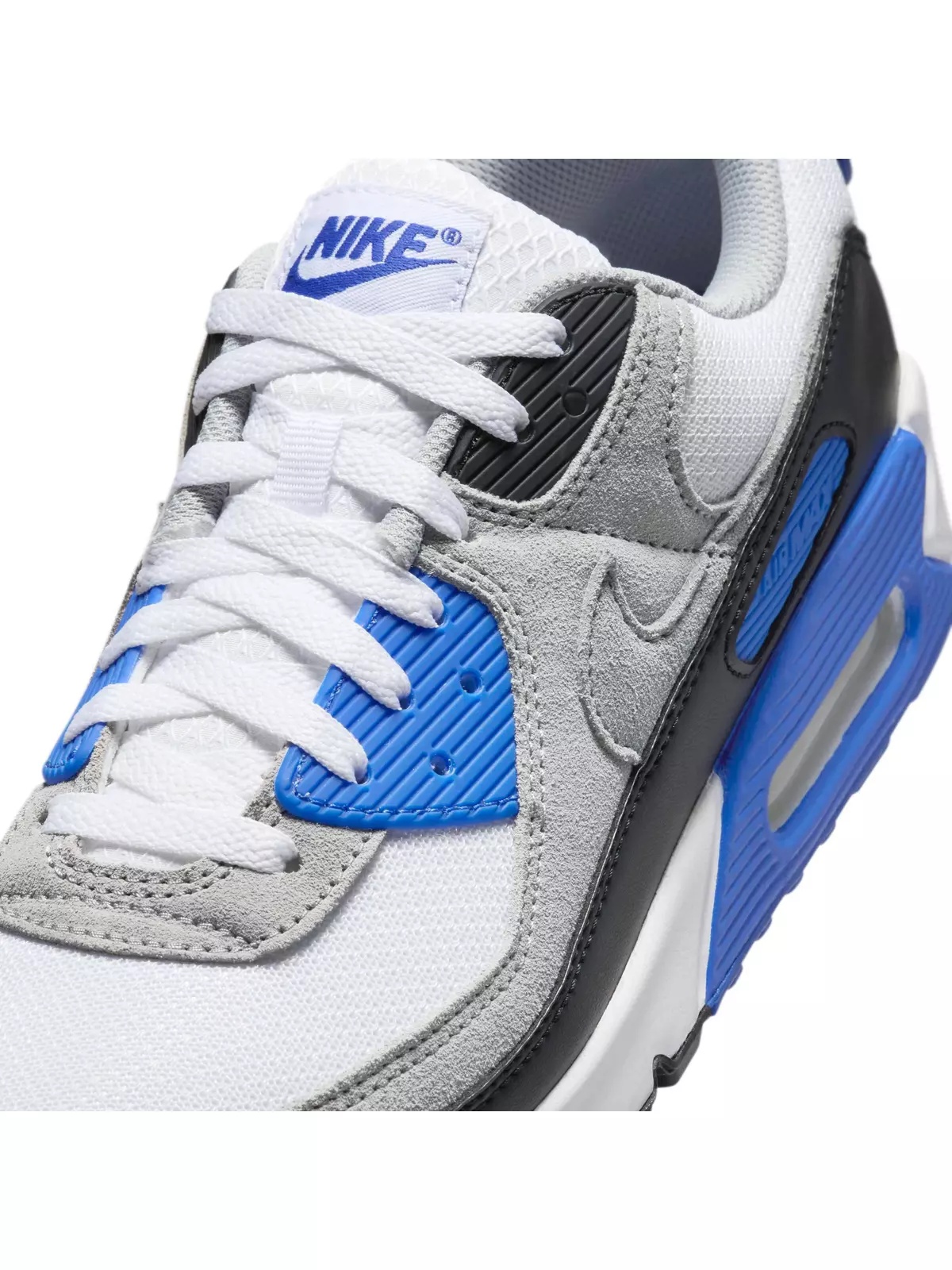 Air Max 90 "White/Light Smoke Grey/Black/Particle Grey" Men's Shoe - 7