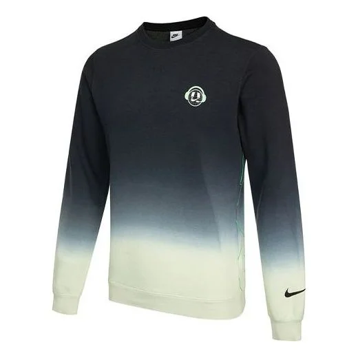 Men's Nike Logo Gradient Printing Round Neck Black DO6937-010 - 1