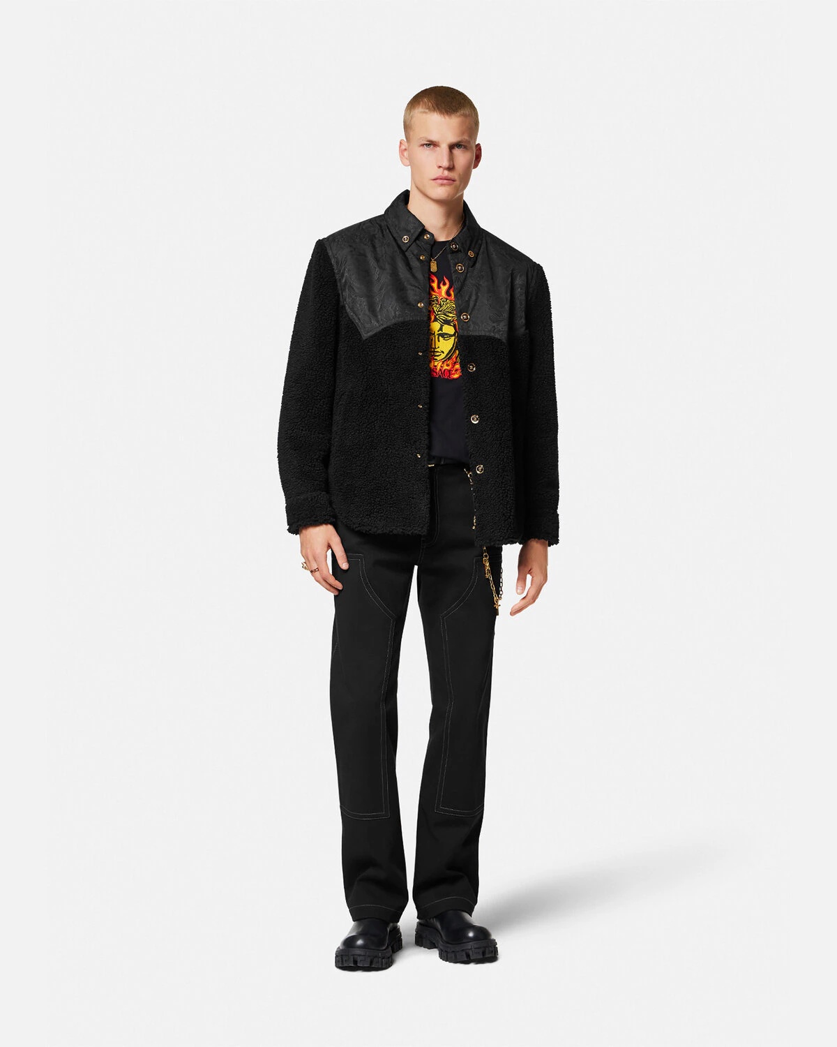 Barocco Silhouette Fleece Jacket - 2
