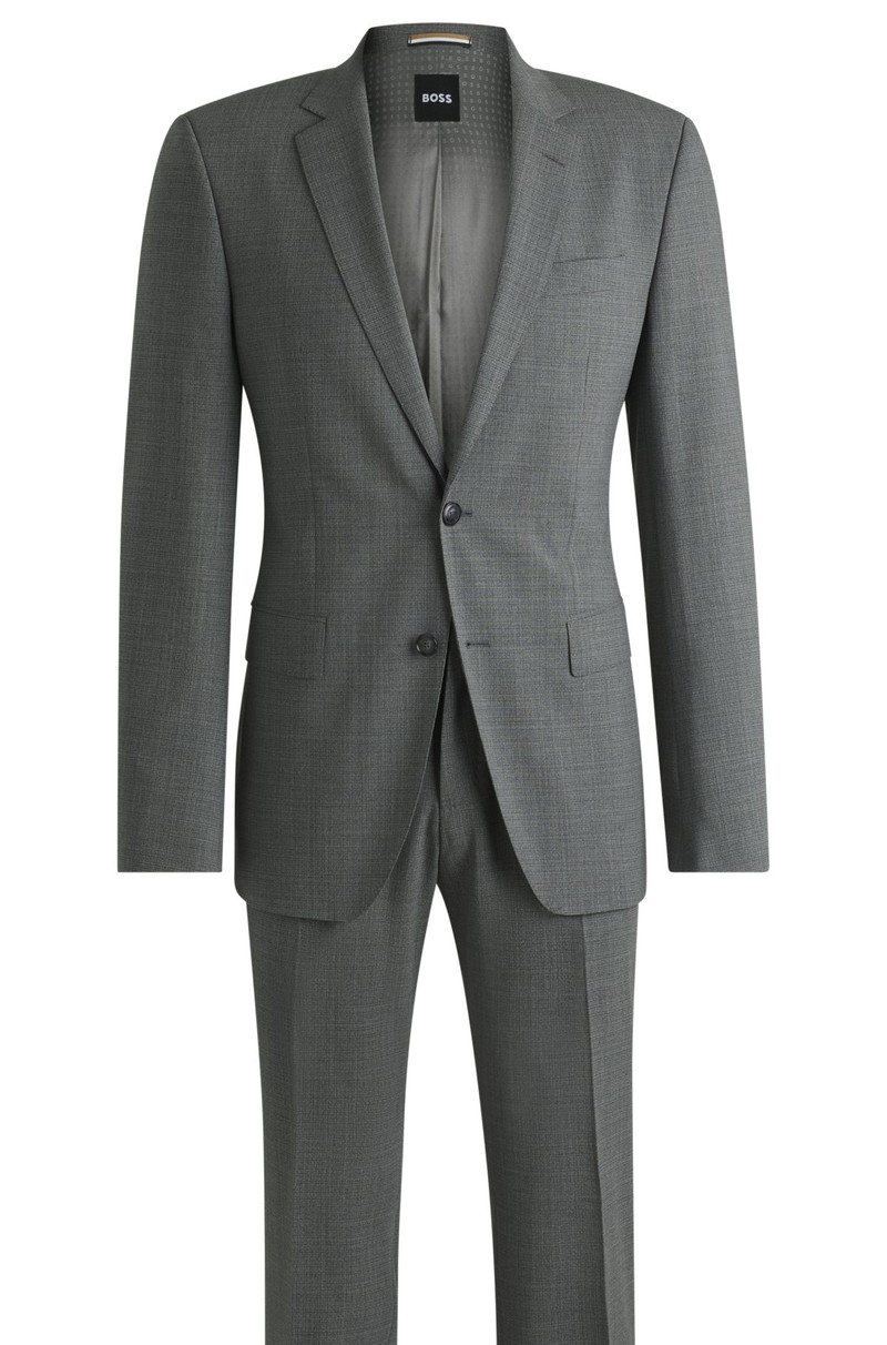 SLIM-FIT SUIT IN MICRO-PATTERNED STRETCH CLOTH 8