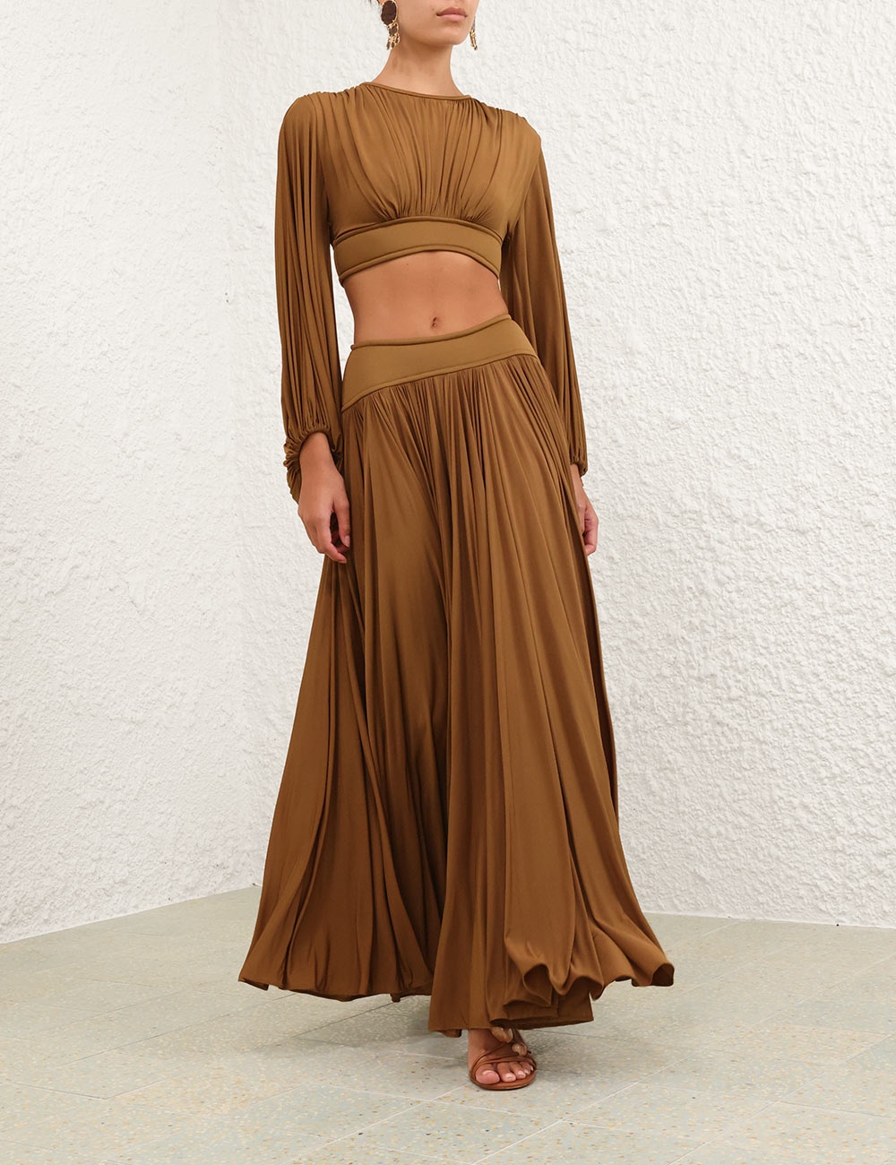ILLUMINATE GATHERED MAXI SKIRT - 7