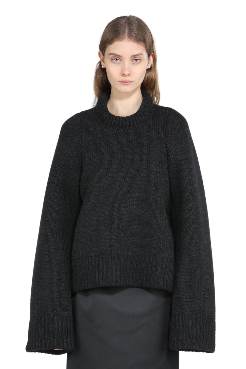 OVERSIZED SWEATER WITH BOAT NECKLINE 1