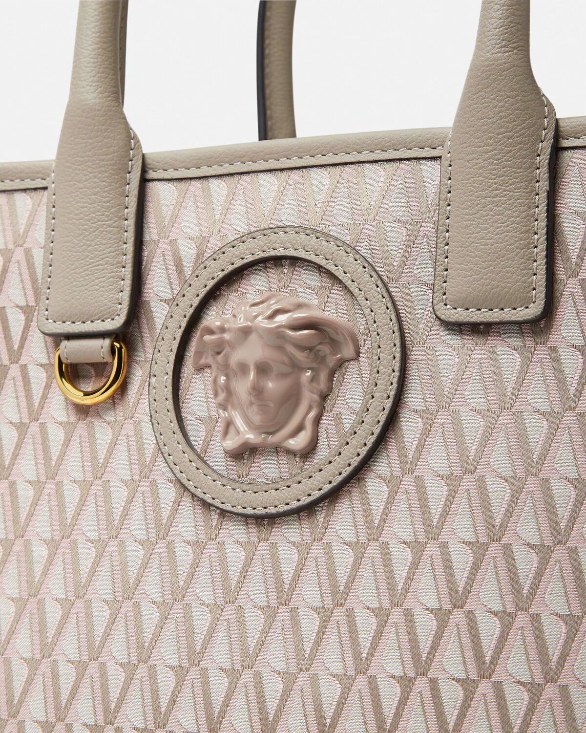 V Allover La Medusa Small Tote Bag - 4