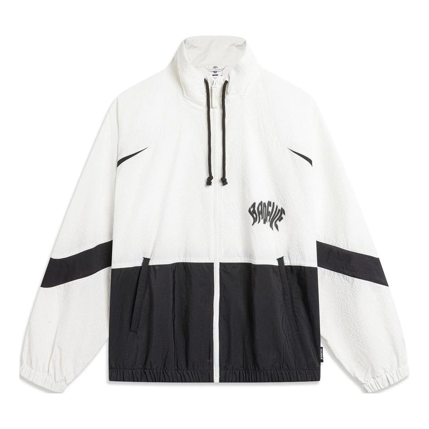 Li-Ning BadFive Hoops Graphic Jacket 'White Black' AFDU419-2 - 1