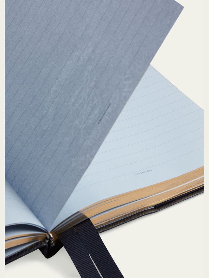 Smythson "Off the Beaten Track" Soho Travel Journal in Panama Leather outlook