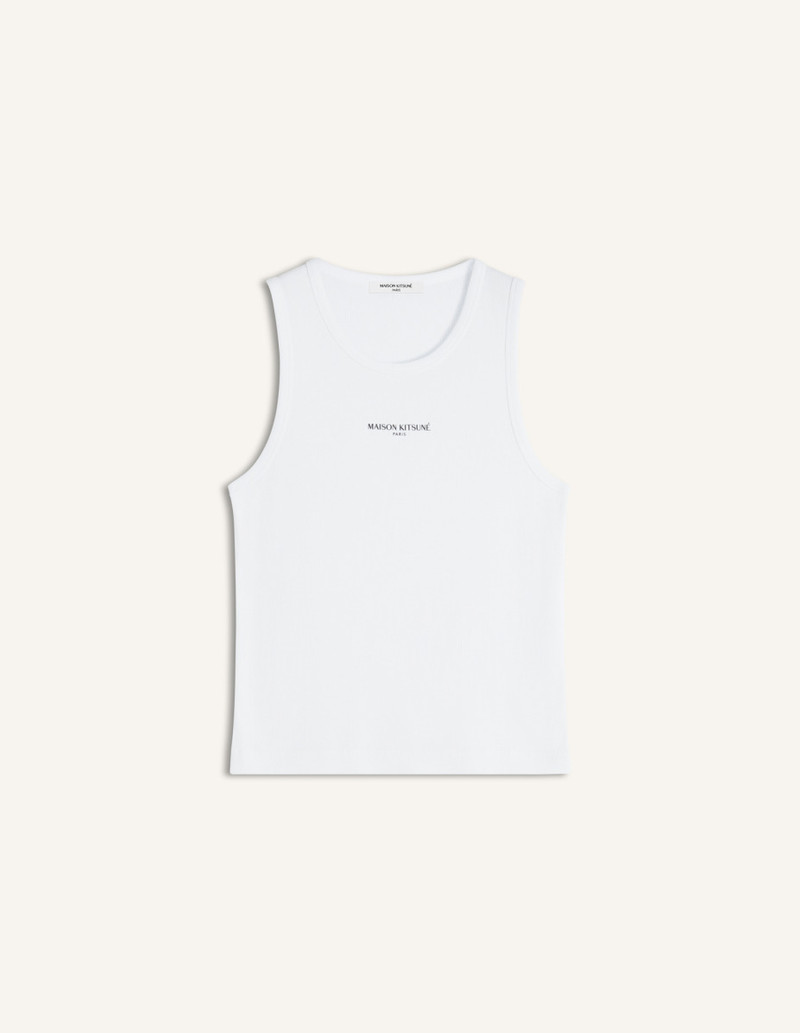 MAISON KITSUNE PARIS RIBBED TANK TOP 1