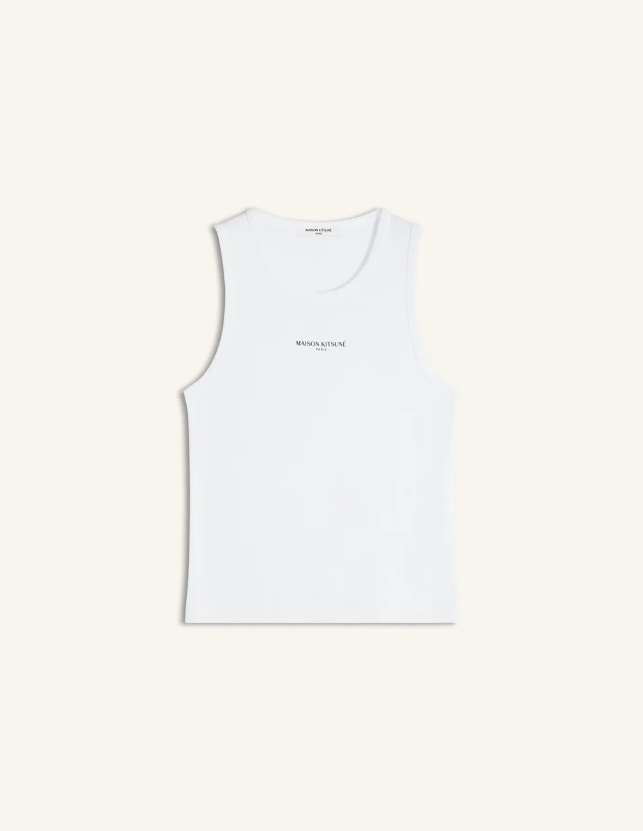 MAISON KITSUNE PARIS RIBBED TANK TOP - 1