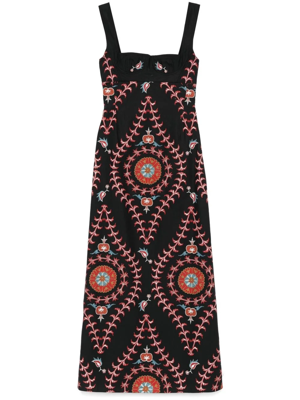 graphic-print gown - 1