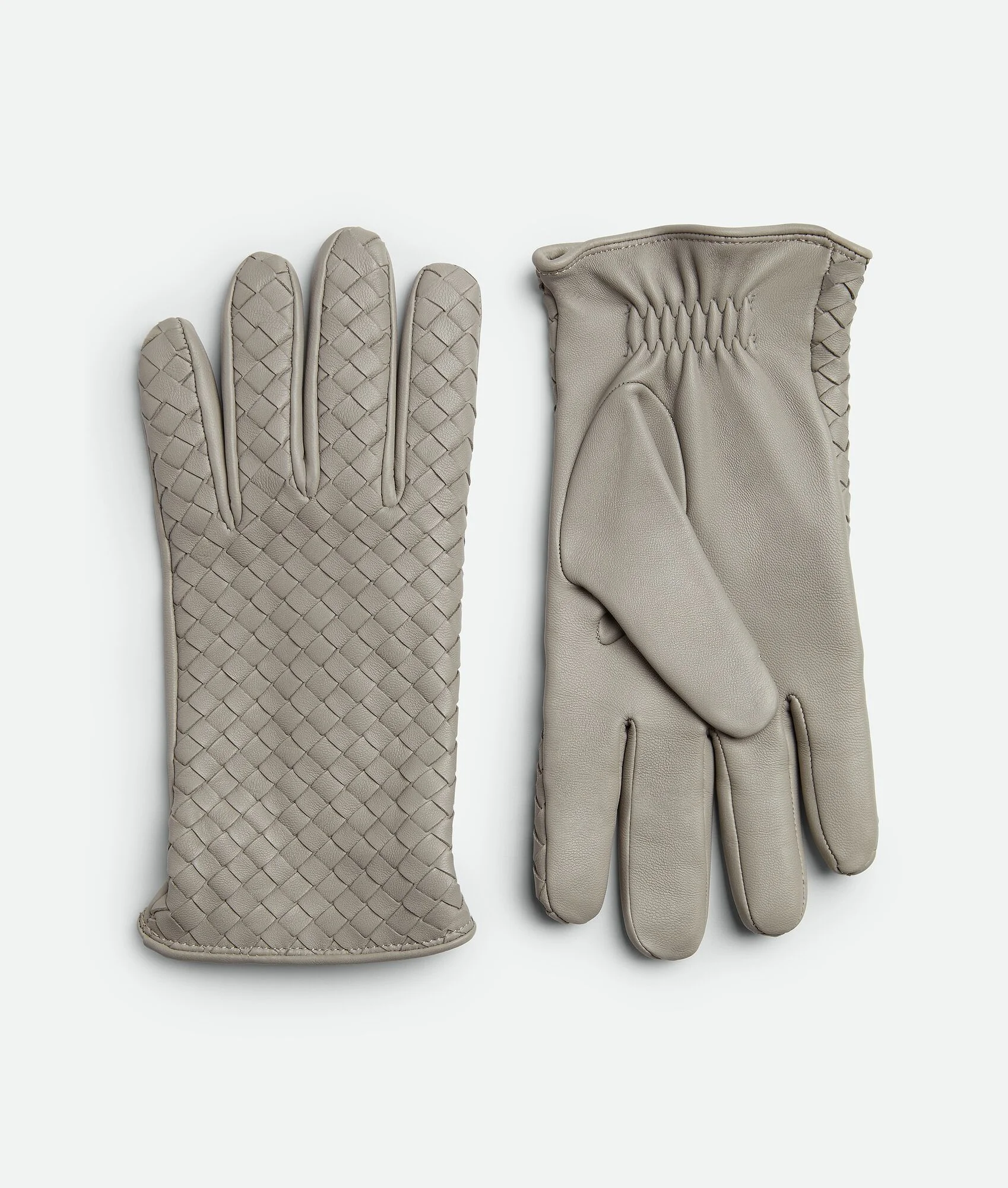Intrecciato Leather Gloves - 1
