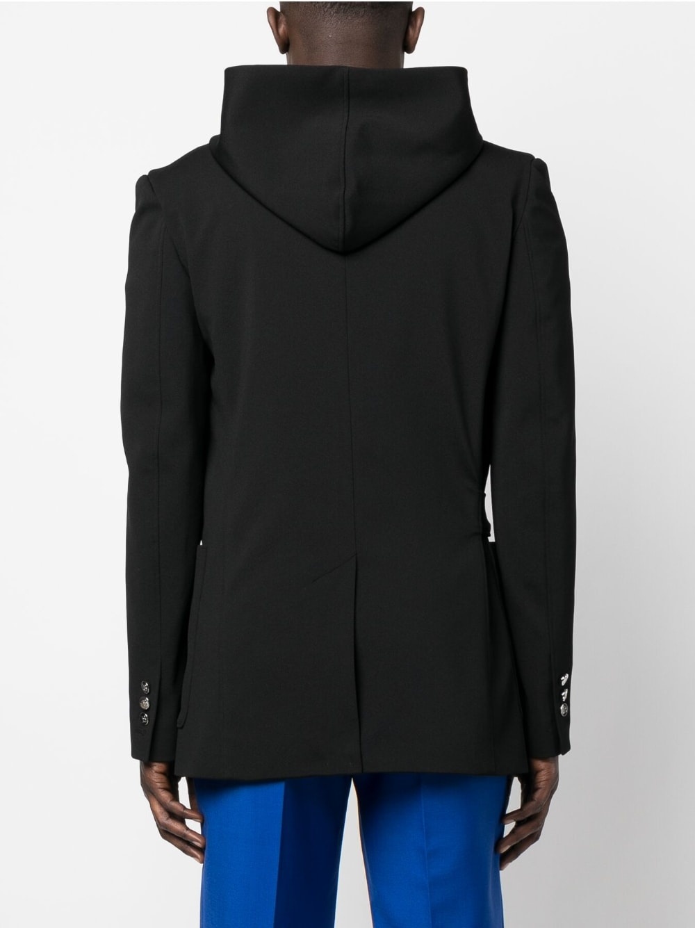 tie-fastening hooded jacket - 4