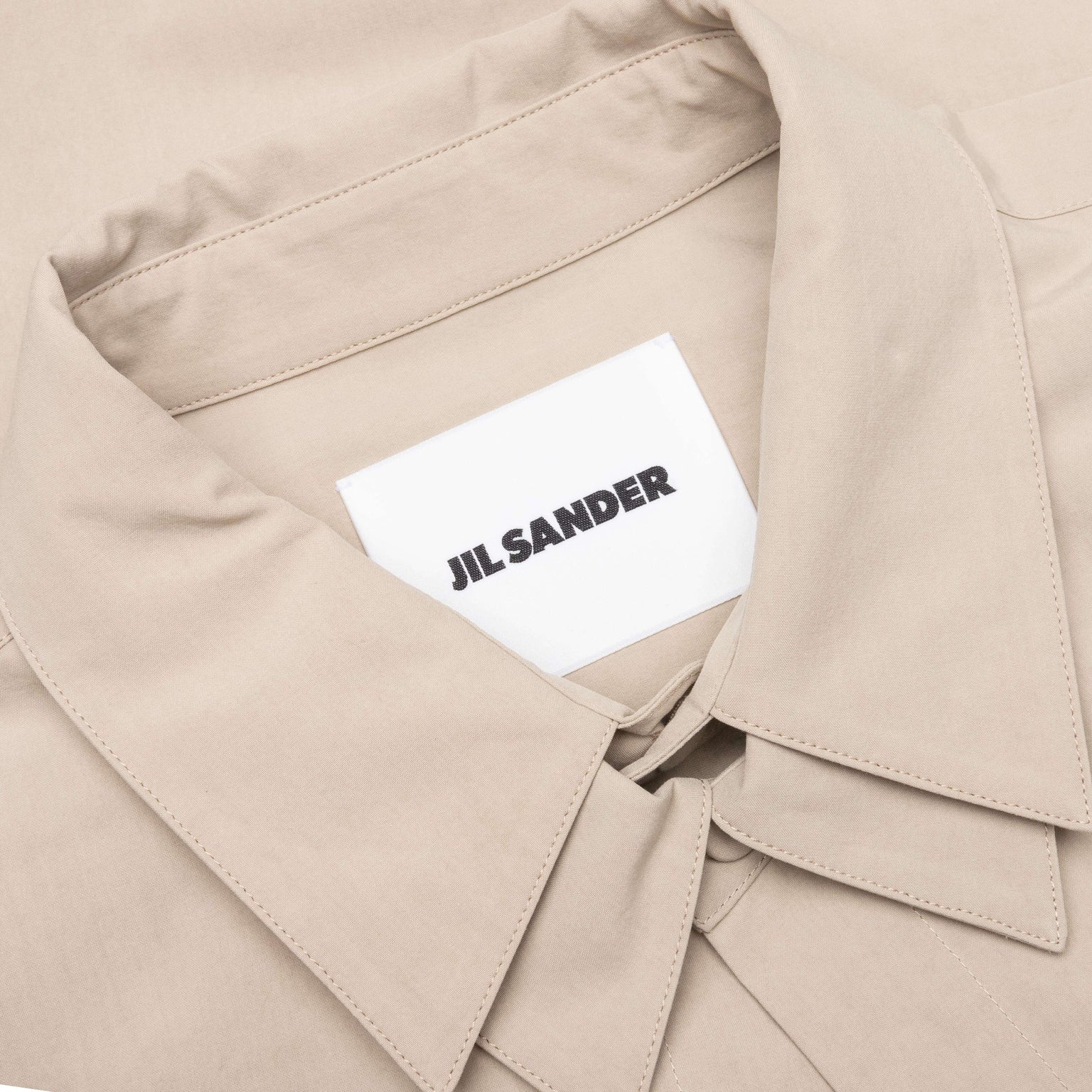 DOUBLE LAYER COTTON POPLIN SHIRT - POWDER GREEN - 3