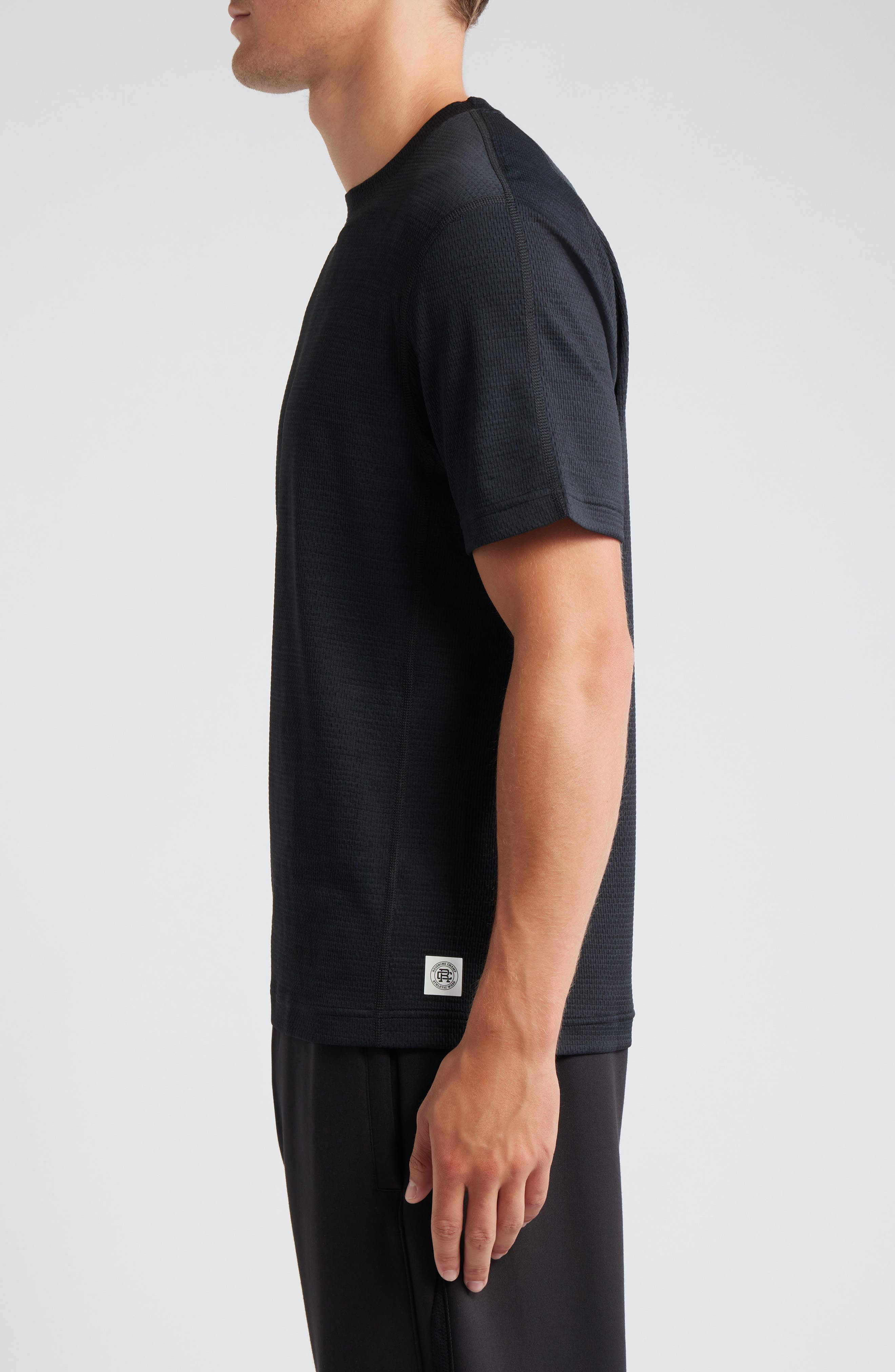 Reigning Champ Solotex® Mesh Tiebreak Performance T-Shirt in Black at Nordstrom - 3