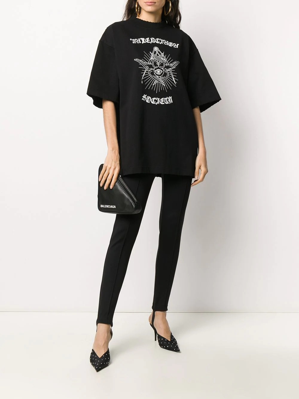 oversized graphic print T-shirt - 2