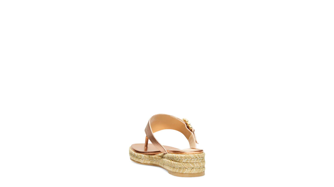 PEARL BUCKLE ESPADRILLE SANDAL - 4