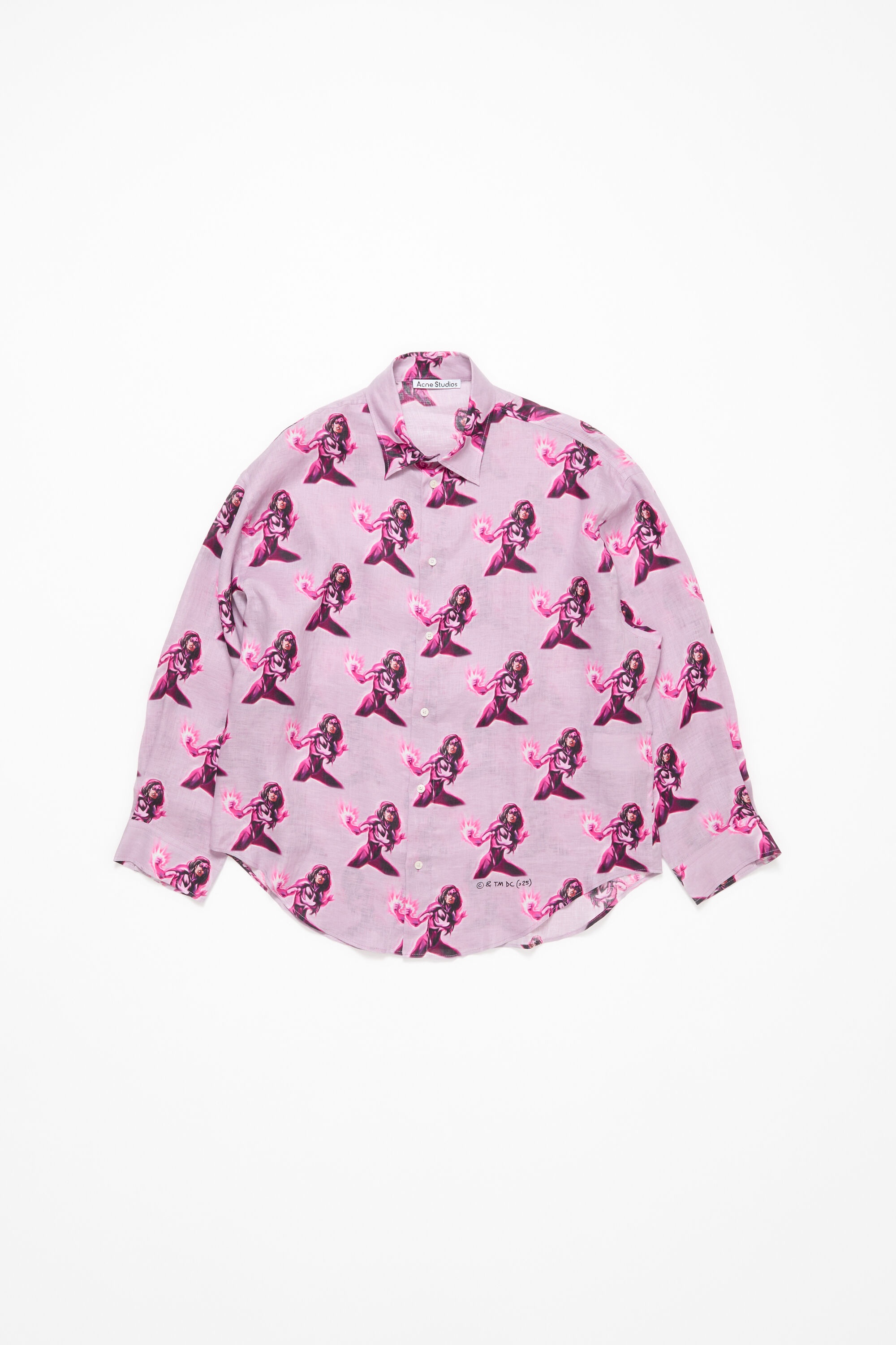 Button-up shirt printed - Pink - 6