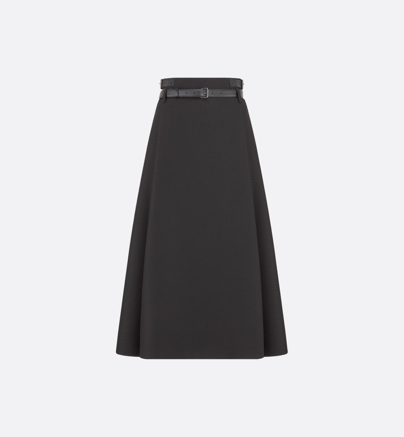Mid-Length Belted Skirt 1