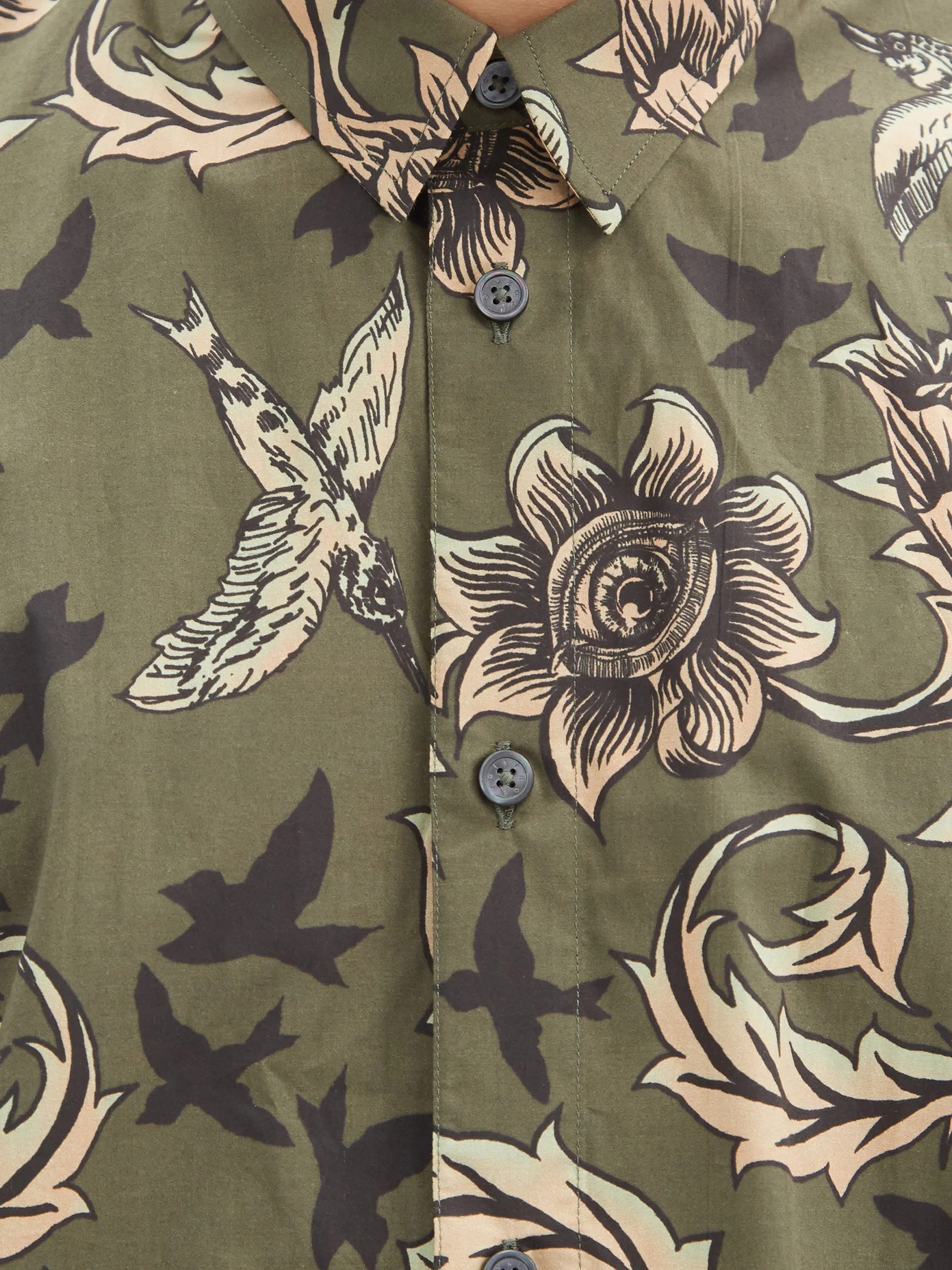 Floral and Atlantis-print cotton-poplin shirt - 3