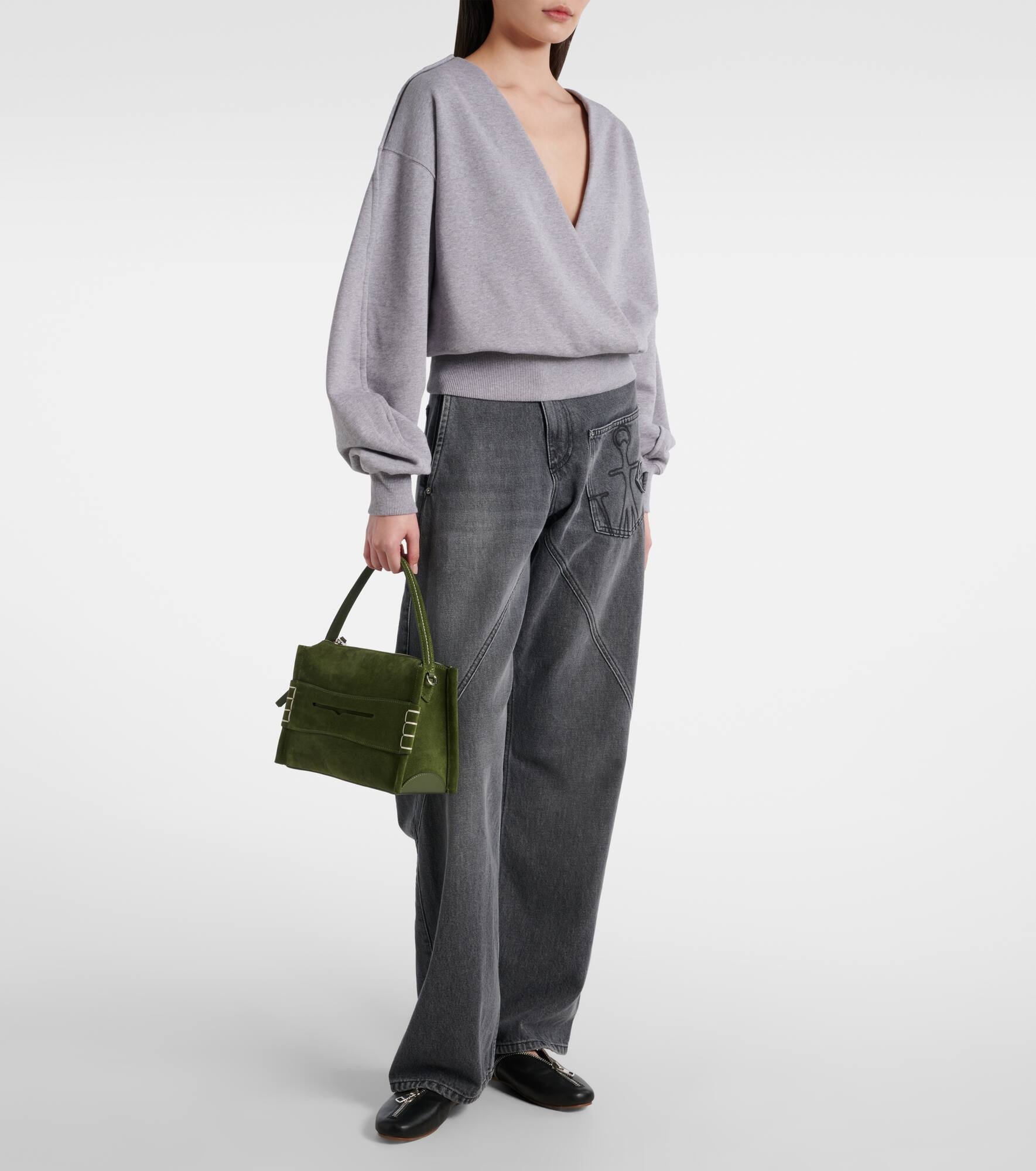 Loafer Small suede shoulder bag - 5
