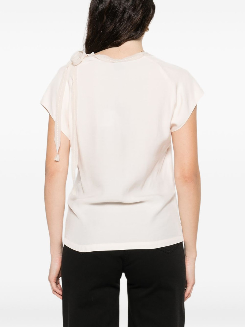 Bertha tie-detail blouse 4