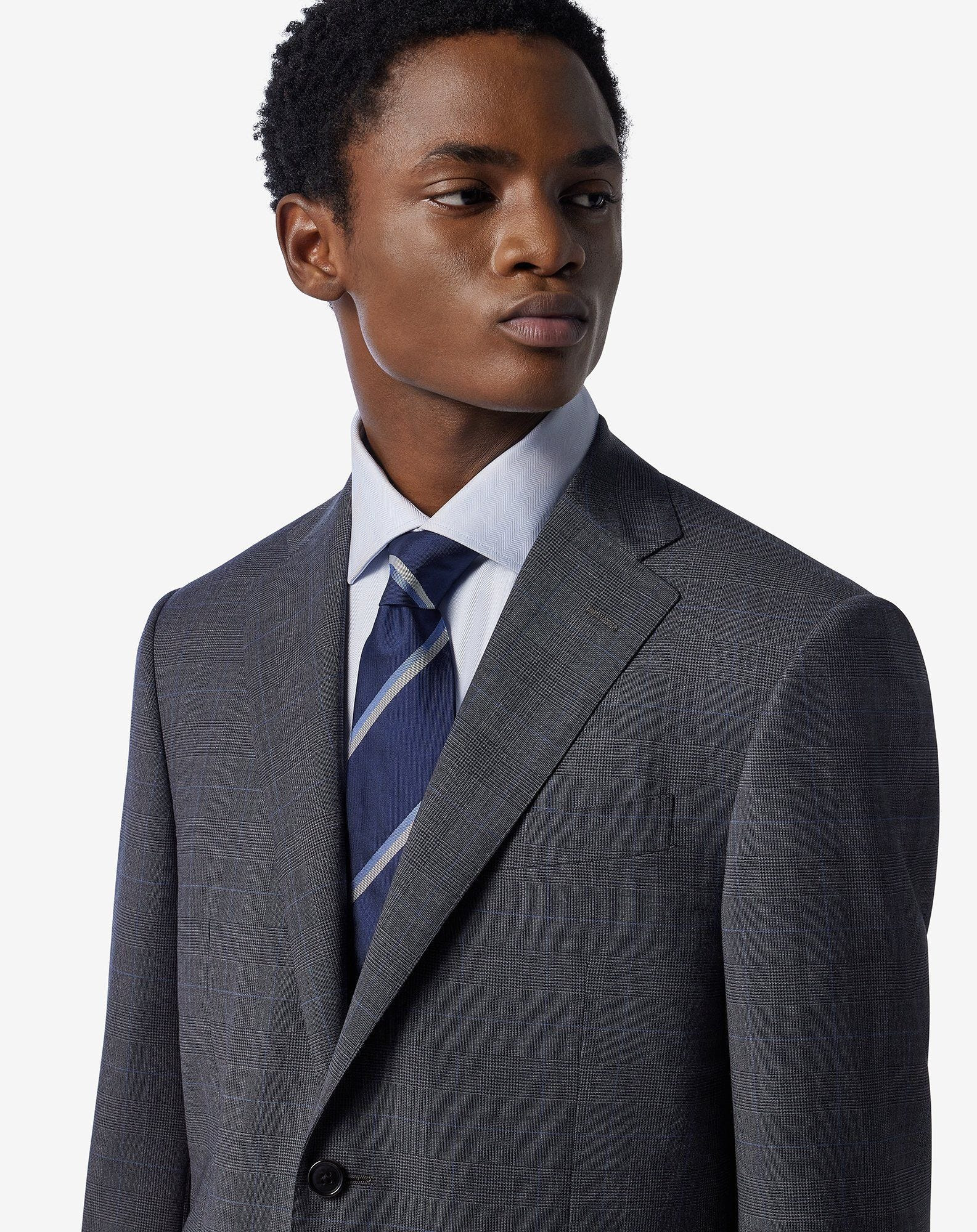 Grey tropical wool suit - 5