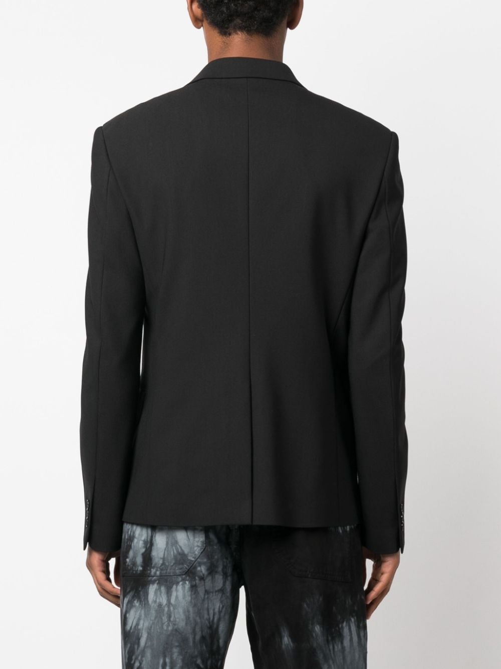 buckled single-breasted blazer - 4
