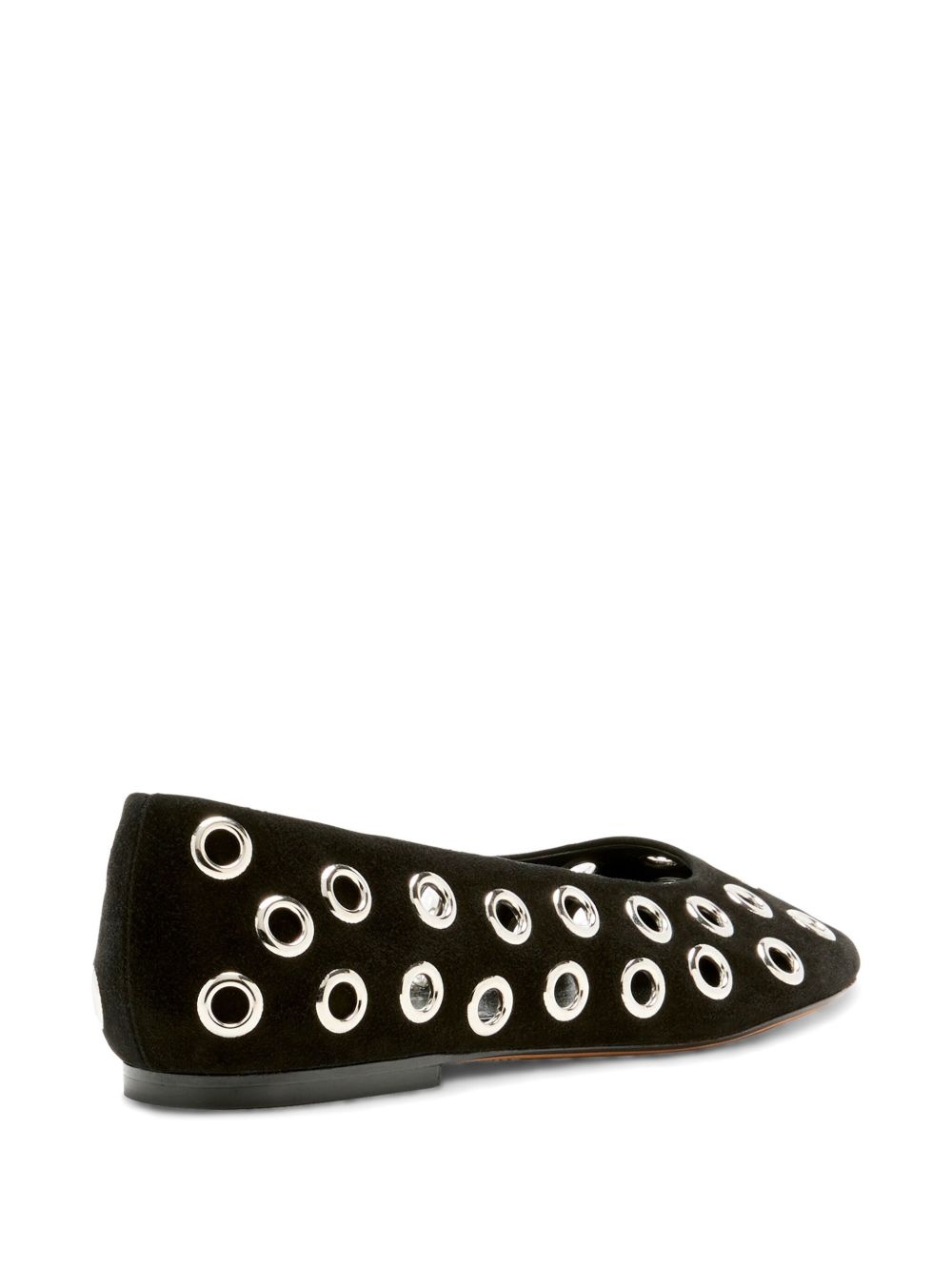 metal-eyelet detailing ballerinas - 3