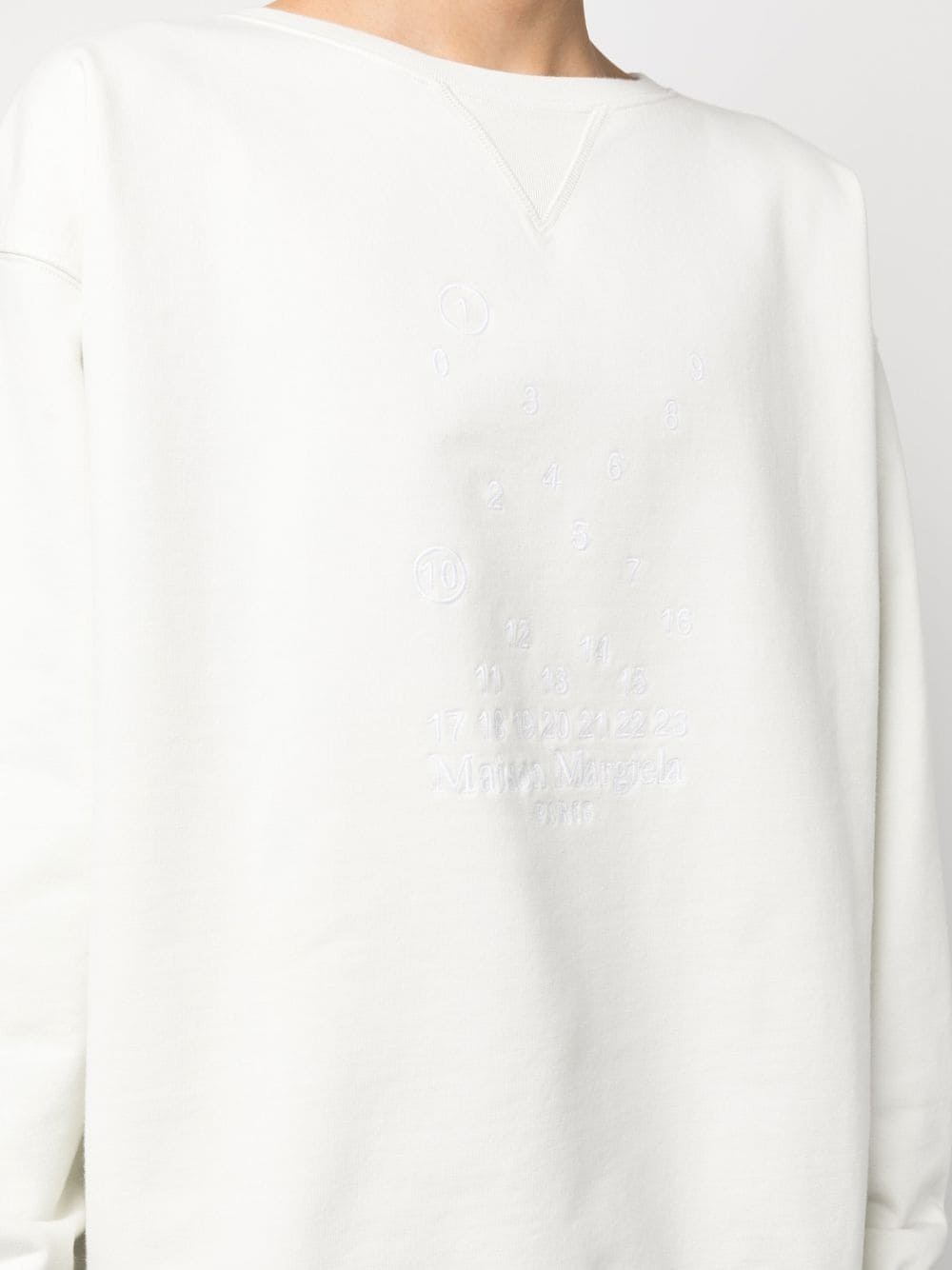 numbers-print long-sleeve jumper - 5