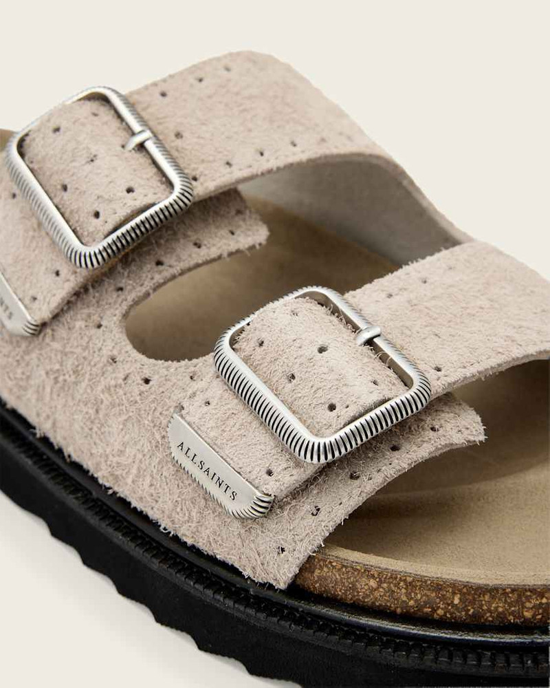 RANDAL LEATHER BUCKLE SANDALS 7