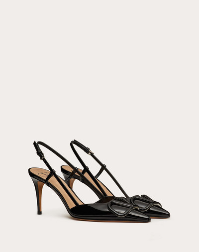 Valentino VLogo Signature Patent Leather Slingback Pump 80mm / 3.15 in. outlook