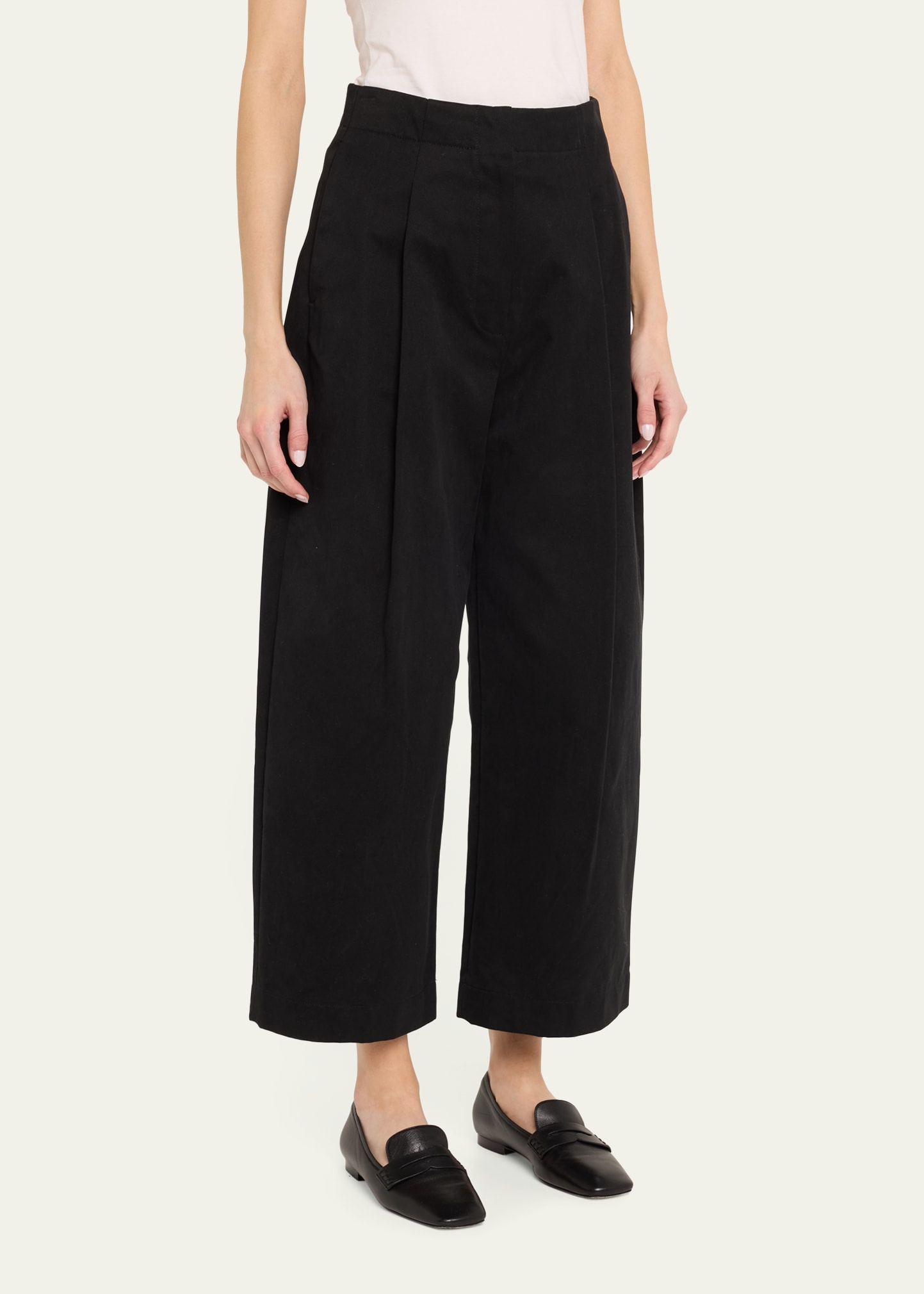 Deep Pleat Volume Ankle Pants - 4