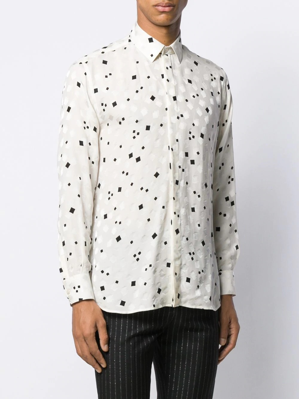 square print shirt - 3