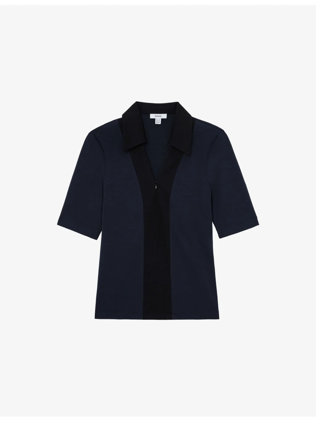 Denny Colour-Block Stretch-Knit Polo - 1
