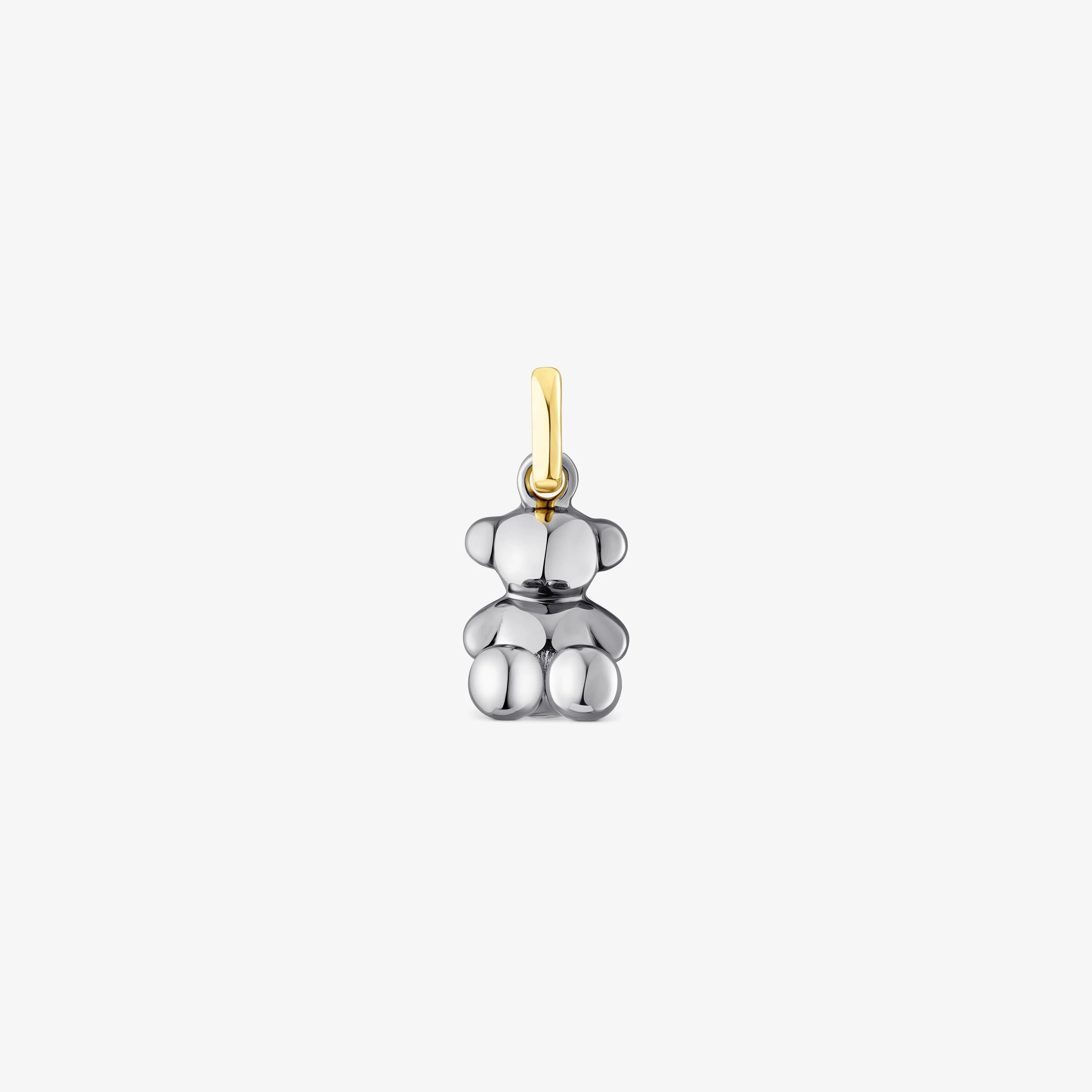 Dark silver and silver vermeil Bold Bear Bear pendant - 1