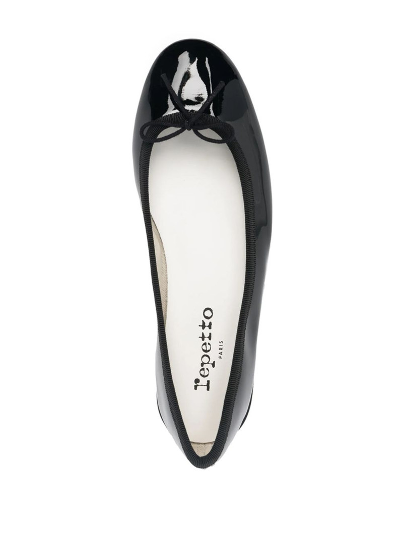 glossy flat ballerina shoes 4