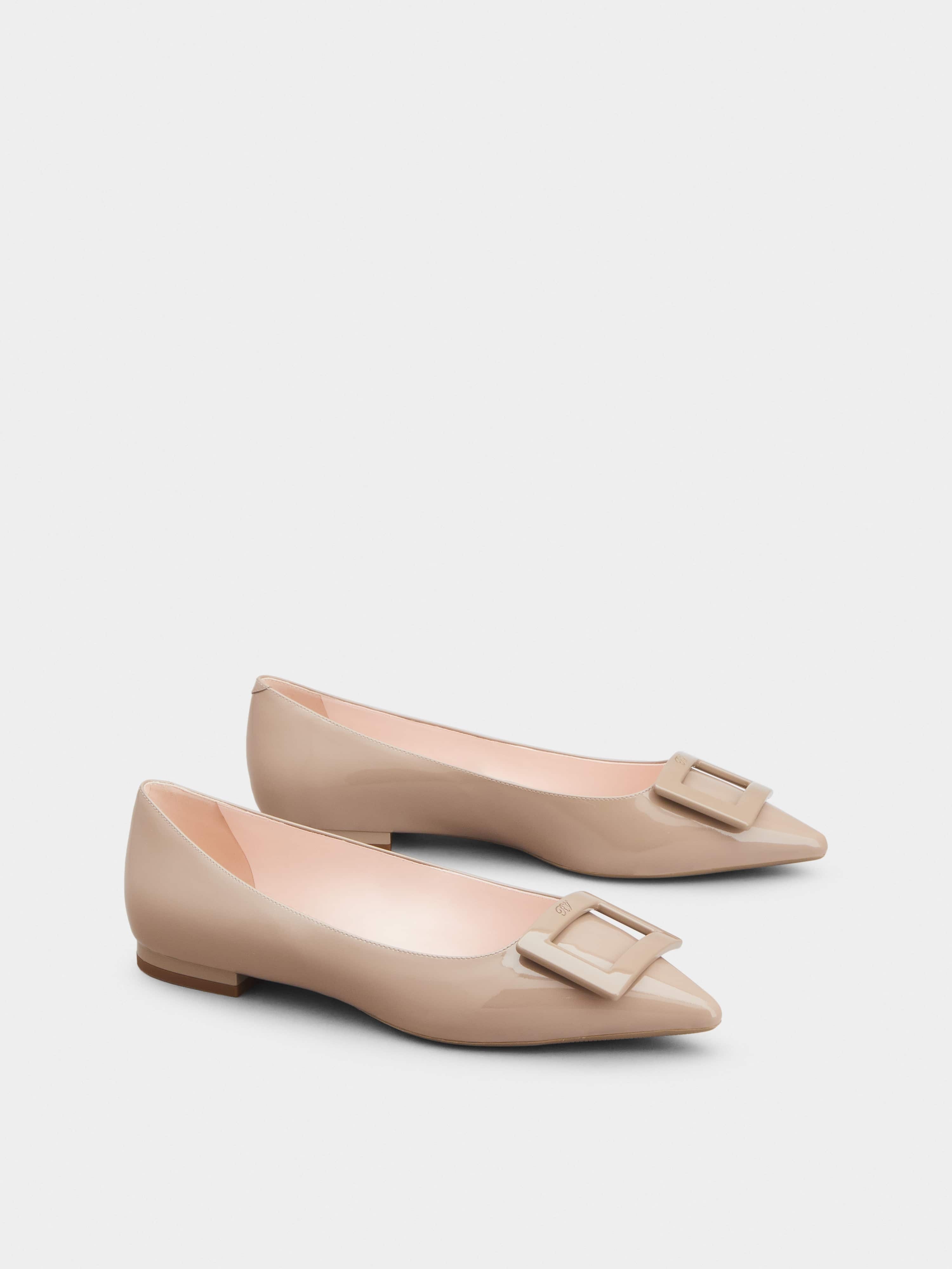 Gommettine Lacquered Buckle Ballerinas in Patent Leather - 2