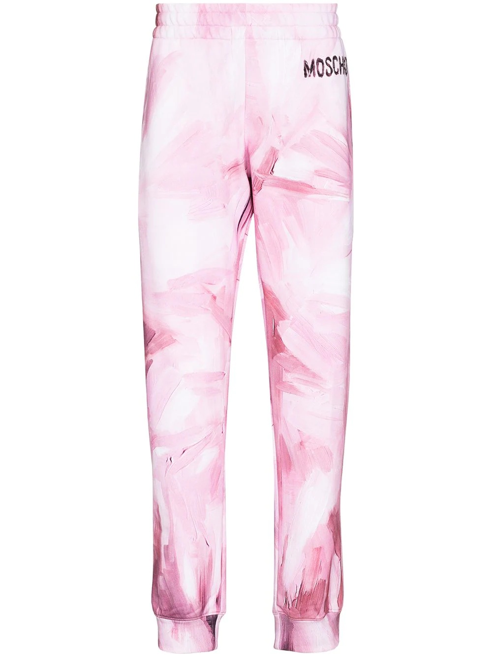 brushstroke-effect track pants - 1