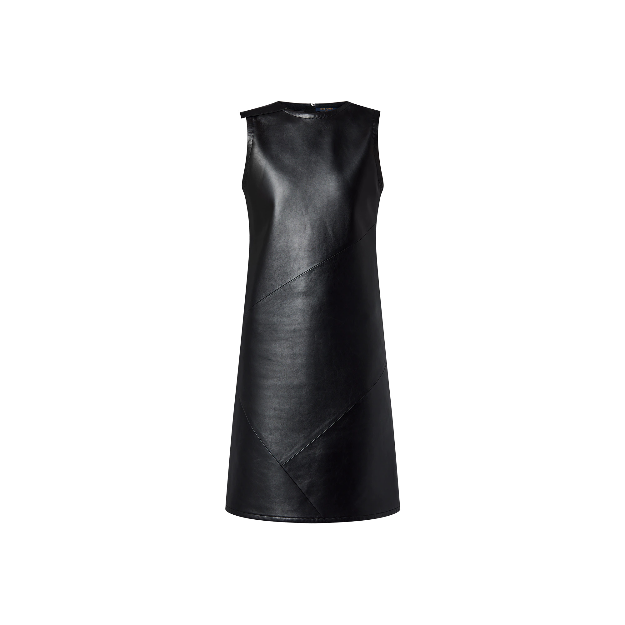 Leather Patchwork Dress - 1