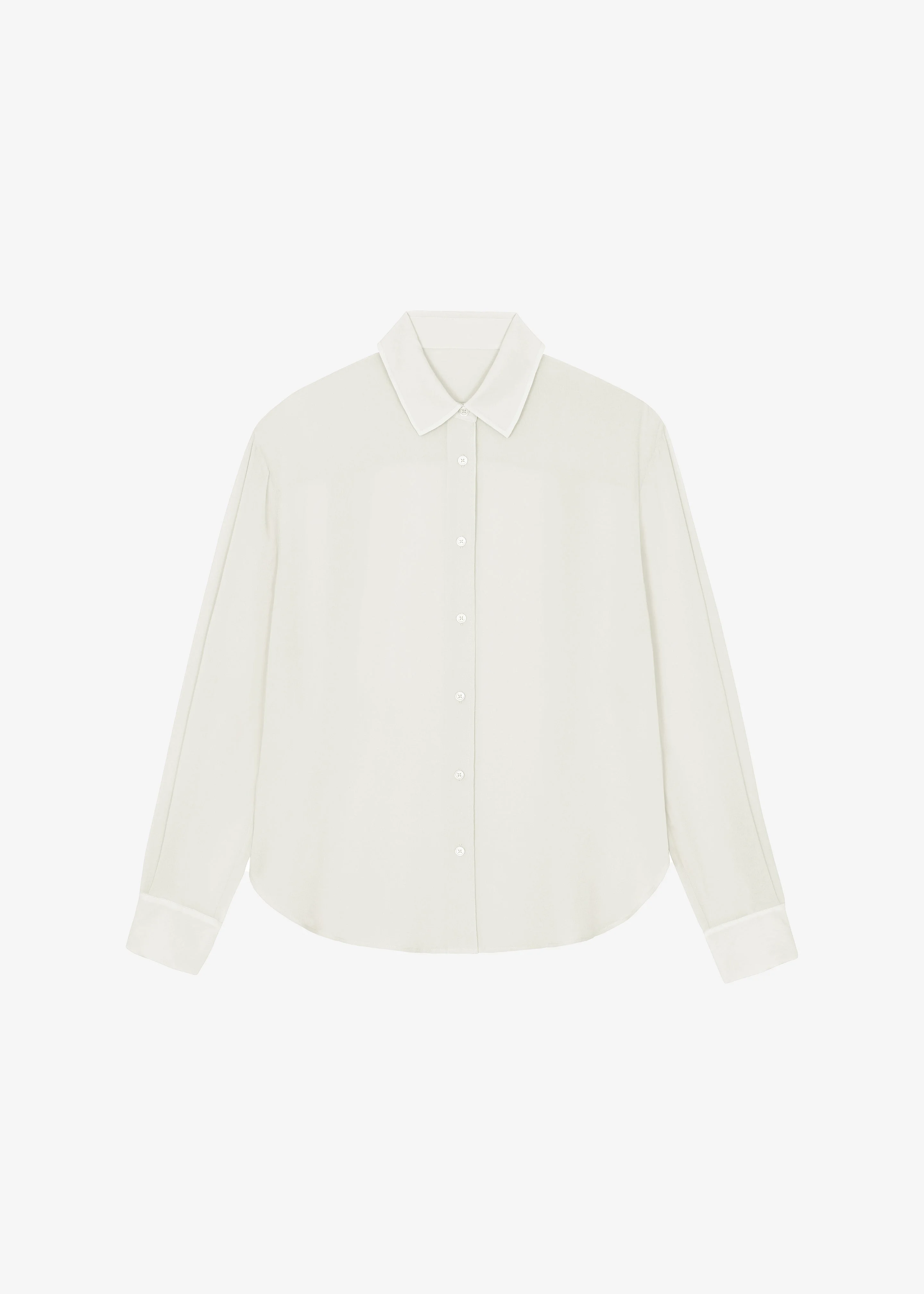 Peri Georgette Shirt - Ivory - 1