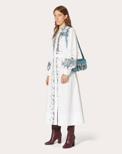 Valentino Embroidered Compact Poplin Dress outlook